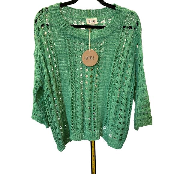 Bibi / Boutique Crochet Knit Sweater / Soft Boho Sweater - Picture 2 of 3